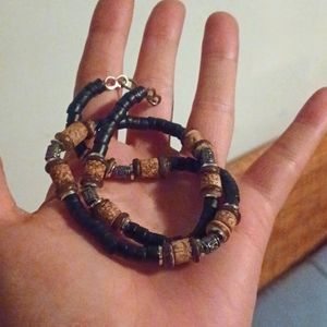 5 for $20 Handmade Cork Beads and Leather Necklace